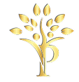 Logo Prosper Institut, arbre stylisé doré
